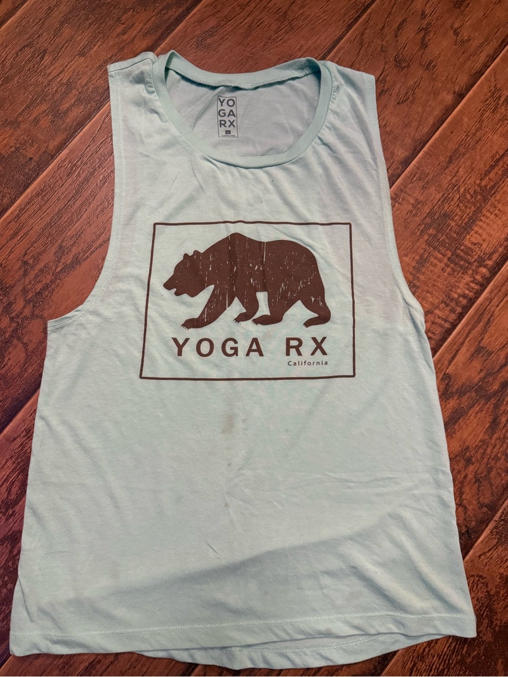 Women's Mint Graphic Bear Tank Top
